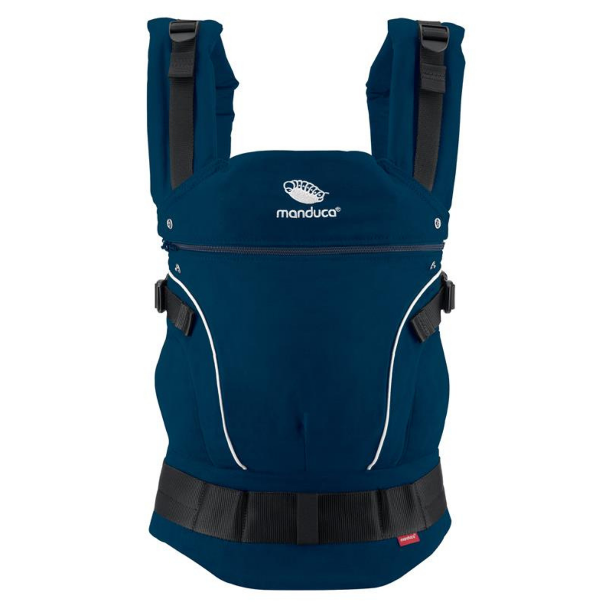 Manduca First Babytrage Tragesystem Babytragehilfe Bio Baumwolle Navy B-Ware von Manduca