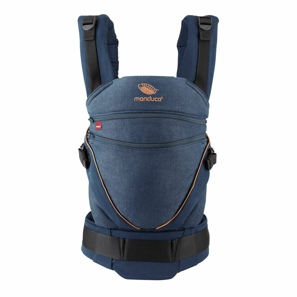 B-Ware Manduca Xt Cotton Denimblue Toffee Babytrage Rückentrage B-Ware Manduca Xt Cotton Denimblue Toffee Babytrage Rückentrage von Manduca