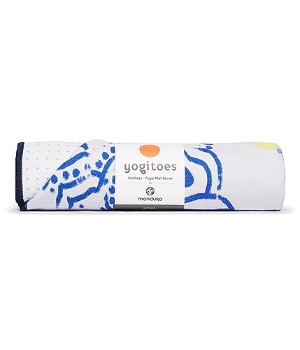 Manduka Yogitoes Mat Towel - Chakra Print Blue (180cm) von Manduka