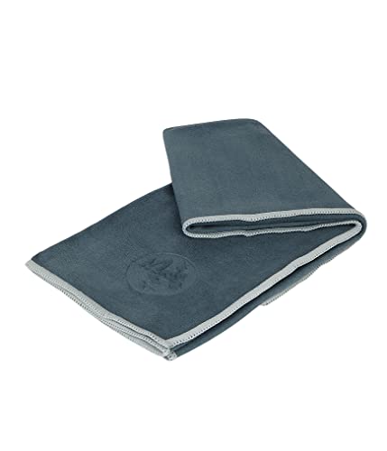 Manduka eQua Yoga-Handtuch – schnell trocknende Mikrofaser, leicht, Yoga-Zubehör, einfach für Reisen, 40 cm, salbeigrün von Manduka