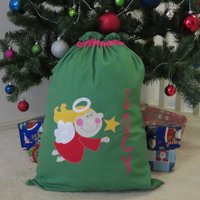 Personalisierter Weihnachten/Weihnachtsmannsack Des Kindes - Engels-Design von MandyJDesignsShop