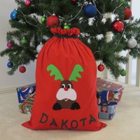 Personalisiertes Weihnachten/Weihnachtsmann-Sack Des Kindes - Rudlolph Design von MandyJDesignsShop