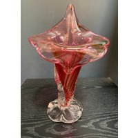 Vintage Cranberry Glas Vase von Mandyc592finds