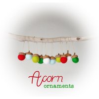 "Filz Weihnachtsschmuck "Eichel" Aus Wolle Nach Waldorf Art." von MandysFavoriteThings