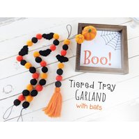 Gestufte Tablett Girlande Fledermäuse Für Halloween von MandysFavoriteThings