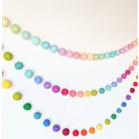 Pom Regenbogen Girlande von MandysFavoriteThings