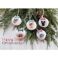 Weihnachtlicher Christbaumschmuck Hund Weihnachtsschmuck von MandysFavoriteThings