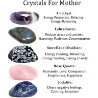 Kristalle Für Mutter, Trommelsteine Heilende Empathen, Geschenk Zum Muttertag, Amethyst, Labradorit, Schneeflockenobsidian, Rosenquarz, Sodalith Kristalle Für Mutter, Trommelsteine Heilende Empathen, Geschenk Zum Muttertag, Amethyst, Labradorit, Schneeflockenobsidian, Rosenquarz, Sodalith von ManeloJewelry