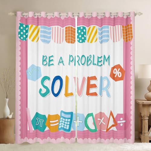 Bildungs Lernen Fenster Vorhänge,Arithmetische Englisch Buchstabe Kinderzimmer Spielzimmer Dekor,Kleinkind Cartoon Geometrische Mädchen Jungen Zimmer Dekor,Rosa Bunte 2 Panels, XXL Größe Bildungs Lernen Fenster Vorhänge,Arithmetische Englisch Buchstabe Kinderzimmer Spielzimmer Dekor,Kleinkind Cartoon Geometrische Mädchen Jungen Zimmer Dekor,Rosa Bunte 2 Panels, XXL Größe von Manfei