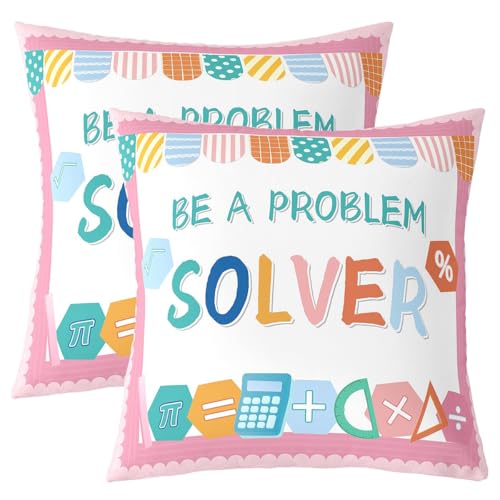 Bildungs Lernen Kissen Abdeckung, Arithmetische Englisch Buchstabe Doppelseiten Kissenhülle, Kleinkind Cartoon Geometrische Heimdekor, Rosa bunte Bett Couch Sofa Kissen Abdeckung, 2 Packung 45x45 cm Bildungs Lernen Kissen Abdeckung, Arithmetische Englisch Buchstabe Doppelseiten Kissenhülle, Kleinkind Cartoon Geometrische Heimdekor, Rosa bunte Bett Couch Sofa Kissen Abdeckung, 2 Packung 45x45 cm von Manfei