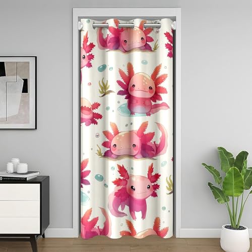 Cute Axolotl Kinder Vorhang, Aquatische Pflanzen Cartoon Tier Blackout Vorhang, Bubble Lovely Kreatur Schlafzimmer Wohnzimmer Dekor, Beige & Pink Privatsphäre Vorhang 1 Panel, H203 x B132 cm Cute Axolotl Kinder Vorhang, Aquatische Pflanzen Cartoon Tier Blackout Vorhang, Bubble Lovely Kreatur Schlafzimmer Wohnzimmer Dekor, Beige & Pink Privatsphäre Vorhang 1 Panel, H203 x B132 cm von Manfei