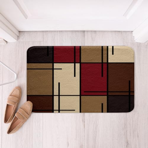 Geometrische Quadrate, Kinder-Badematte, geometrisches Ombre-Karo-Raster, Teppich, Jungen-Mädchen-Zimmer-Dekor, gestreifte Linien, modische Badteppiche, moderne, abstrakte Badematte, saugfähige Geometrische Quadrate, Kinder-Badematte, geometrisches Ombre-Karo-Raster, Teppich, Jungen-Mädchen-Zimmer-Dekor, gestreifte Linien, modische Badteppiche, moderne, abstrakte Badematte, saugfähige von Manfei