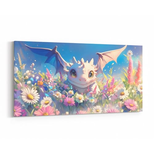 Manfei Niedlicher Drache, Leinwand-Kunst, Aquarell-Blume, Wanddekoration, Drucke, Heimkunstwerk für Wohnzimmer, Schlafzimmer, magisches Tier-Wandgemälde, Poster, Kinderzimmerdekoration, 121,9 cm L x Manfei Niedlicher Drache, Leinwand-Kunst, Aquarell-Blume, Wanddekoration, Drucke, Heimkunstwerk für Wohnzimmer, Schlafzimmer, magisches Tier-Wandgemälde, Poster, Kinderzimmerdekoration, 121,9 cm L x von Manfei