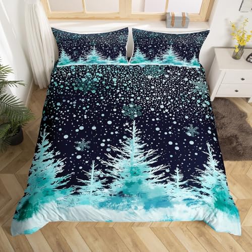 Manfei Pine Tree Schneeflocke Bettwäsche Set Frohe Weihnachten Thema Decke Abdeckung Boho Ombre Bettdecke Abdeckung Navy Grün S Größe Bettwäsche Sammlung Manfei Pine Tree Schneeflocke Bettwäsche Set Frohe Weihnachten Thema Decke Abdeckung Boho Ombre Bettdecke Abdeckung Navy Grün S Größe Bettwäsche Sammlung von Manfei