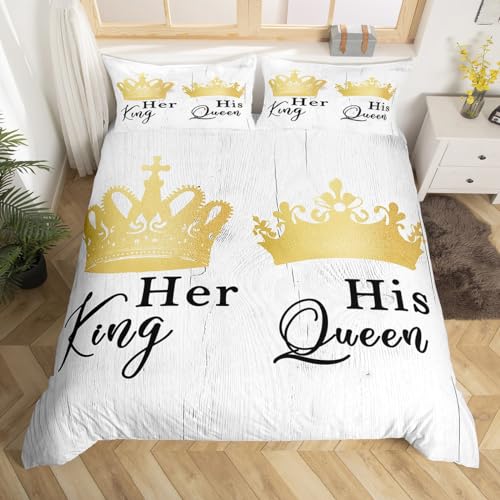 Queen und King Bettbezug Set S Größe,Goldene Krone Bettwäsche Set für Kinder Mädchen Erwachsene Paar Zimmer Dekor,Vintage weiße alte Holz Tür Tröster Abdeckung Valentinstag Quilt Cover,1 Kissenbezug Queen und King Bettbezug Set S Größe,Goldene Krone Bettwäsche Set für Kinder Mädchen Erwachsene Paar Zimmer Dekor,Vintage weiße alte Holz Tür Tröster Abdeckung Valentinstag Quilt Cover,1 Kissenbezug von Manfei
