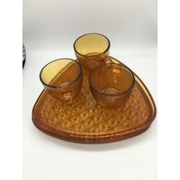 Anchor Hocking Snack-Set "Daisy & Button" Anchor Hocking Snack-Set "Daisy & Button" von MangilaraTreasures