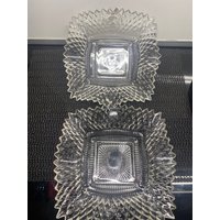 Bonbonschalen Mit Diamantgeschliffener Vertiefung von MangilaraTreasures