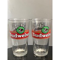 Budweiser Bier Pint Glas von MangilaraTreasures