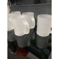 Tiara Mini-Tassen Aus Mattiertem Espressoglas von MangilaraTreasures