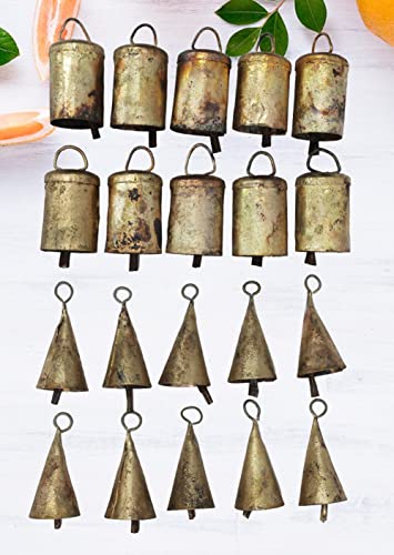 Glocken aus Metall, handgefertigt, 5,1 cm hoch, 20 Stück von Mango Gifts
