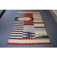 5X8 Kelimteppich, Flachwebteppich, Großer Teppich. Größe 151 cm X 242/5' 7, 9' 5X8 Kelimteppich, Flachwebteppich, Großer Teppich. Größe 151 cm X 242/5' 7, 9' von MangolArts