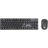 Manhattan Wireless Tastatur-und-Maus-Set - QWERTZ Deutsch - Schwarz von Manhattan