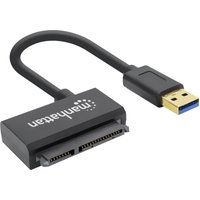Festplatten/SSD Adapter [1x usb 3.2 Gen 1 Stecker a (usb 3.0) - 1x SATA-Kombi-Stecker 7+15 - Manhattan von Manhattan