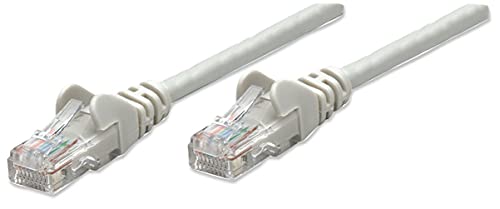 Intellinet Cat5e (UTP) Netzwerk Patchkabel (2 x RJ-45, Vergossen) 10,0 m grau von Manhattan