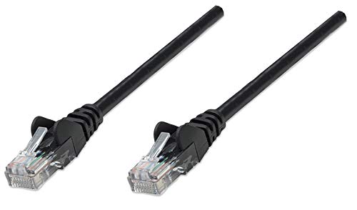 Intellinet Cat5e (UTP) Netzwerk Patchkabel (2X RJ-45, Vergossen) 15,0 m schwarz von Manhattan