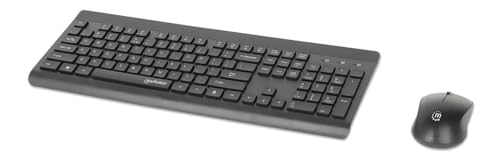 MANHATTAN Funktastatur und Maus Set MWK7350, Schwarz MANHATTAN Funktastatur und Maus Set MWK7350, Schwarz von Manhattan