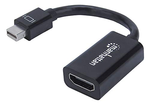 Manhattan 151528 Passiver Mini-DisplayPort auf HDMI-Adapter Mini-DisplayPort-Stecker auf HDMI-Buchse 1080P schwarz von Manhattan