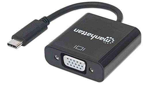 Manhattan 151771 USB 3.1 Typ C-Stecker auf VGA-Konverter Buchse schwarz von Manhattan