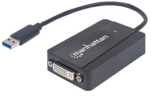 Manhattan 152310 USB 3.0 auf DVI-Konverter schwarz Manhattan 152310 USB 3.0 auf DVI-Konverter schwarz von Manhattan