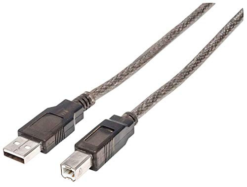 Manhattan 152389 Hi-Speed USB 2.0 aktives Anschlusskabel (A-Stecker auf B-Stecker) 15m schwarz von Manhattan