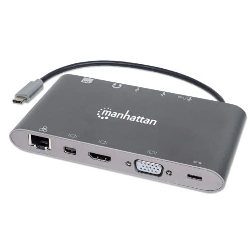 Manhattan 152808 USB-C 7-in-1-Dockingstation Aluminium grau Manhattan 152808 USB-C 7-in-1-Dockingstation Aluminium grau von Manhattan