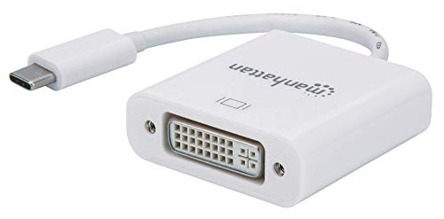 Manhattan 152914 USB 3.1 Typ C auf DVI-Konverter USB 3.1 Gen2 Typ C-Stecker auf DVI-Buchse Schwarz von Manhattan