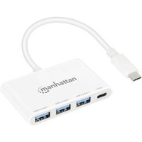 Manhattan 168434 USB 3.1 Gen 1-Hub mit USB-C® Stecker Weiß Manhattan 168434 USB 3.1 Gen 1-Hub mit USB-C® Stecker Weiß von Manhattan