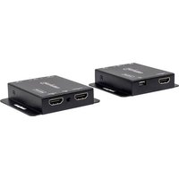 Manhattan 207461 HDMI®, LAN (10/100/1000MBit/s) Extender (Verlängerung) über Netzwerkkabel RJ45 50m von Manhattan