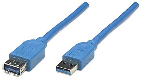 Manhattan 322447 SuperSpeed USB 3.0 Verlängerungskabel ( A Stecker / A Buchse ) 3 m blau von Manhattan