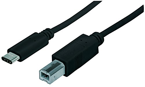 Manhattan 353304 USB 2.0 auf USB Typ C-Kabel Typ C-Stecker / Typ B-Stecker 1 m schwarz von Manhattan