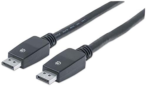 Manhattan 354134 Kabel (DisplayPort-Stecker auf DisplayPort-Stecker) 10m schwarz von Manhattan