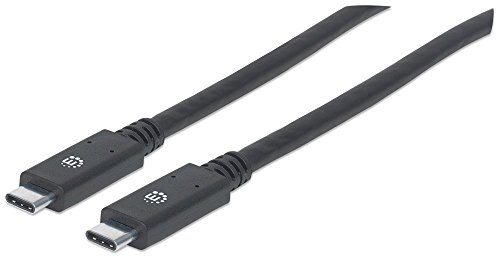 Manhattan 354905 USB 3.1 Typ C Gen1-Kabel Typ C-Stecker auf Typ C-Stecker 5 Gbit/s, 2m schwarz Manhattan 354905 USB 3.1 Typ C Gen1-Kabel Typ C-Stecker auf Typ C-Stecker 5 Gbit/s, 2m schwarz von Manhattan