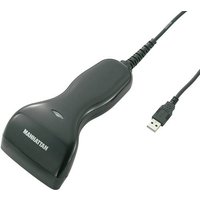 Manhattan 401517 USB-Kit Barcode-Scanner Kabelgebunden 1D Schwarz Hand-Scanner USB von Manhattan