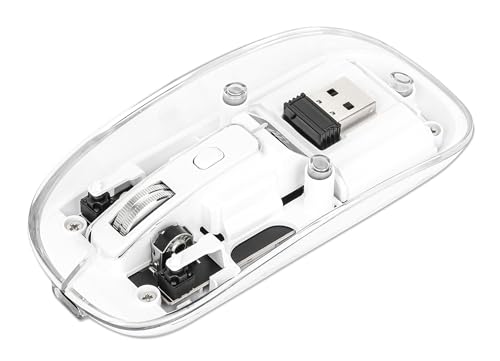 Manhattan Funkmaus USB-A 4Tasten RGB LED weiß transparent Manhattan Funkmaus USB-A 4Tasten RGB LED weiß transparent von Manhattan