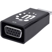 Manhattan 151542 HDMI Adapter [1x HDMI-Stecker - 1x VGA-Buchse] Schwarz von Manhattan