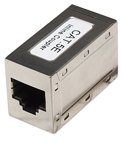 Manhattan Intellinet Inline-Patchkabelkupplung Cat5e 2 x RJ45 geschrimt silber Manhattan Intellinet Inline-Patchkabelkupplung Cat5e 2 x RJ45 geschrimt silber von Manhattan