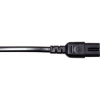 Strom Anschlusskabel [1x Euro-Stecker - 1x Kleingeräte-Stecker C8] 1.80 m Schwarz - Manhattan von Manhattan