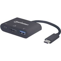 Manhattan 152037 USB / HDMI Adapter [1x USB-C® Stecker - 1x HDMI-Buchse, USB 3.2 Gen 1 Buchse A (US von Manhattan