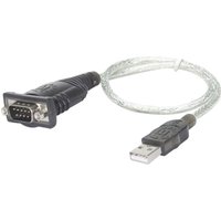 Manhattan USB 1.1 Adapter [1x USB 1.1 Stecker A - 1x D-SUB-Stecker 9pol.] 1.80 m vergoldete Steckko von Manhattan