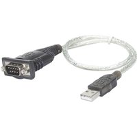 Manhattan USB 1.1 Adapter [1x USB 1.1 Stecker A - 1x D-SUB-Stecker 9pol.] 205146 45.00 cm vergoldete von Manhattan